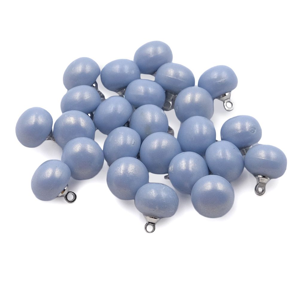 Пуговицы на ножке 10 мм (Blue (синий)), 24 шт