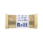 Мулине Gamma металлик M 5 мотков по 50 метров, M-107 золотистый, Gamma BRILL