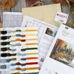 Набор для вышивания нитками Luca-S G716, гобелен Отголоски золотого сезона, 44х22см