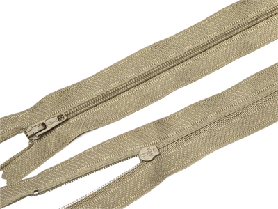 Молния спираль (витая) (цв.SBS) брючная Т3 (3 мм) 1 зам., н/раз., 20 см, автомат, S-573 бежевый, уп.5000 шт