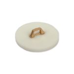 Пуговицы на ножке костюмные 25 мм, 12 шт, А001 белый, Blitz DRN 0070