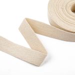 Стропа (ременная лента) 30 мм / 10 метров, толщ. 1.92 мм, [24.75 г/пог.м], 100% х/б, суровый, Gamma G301C