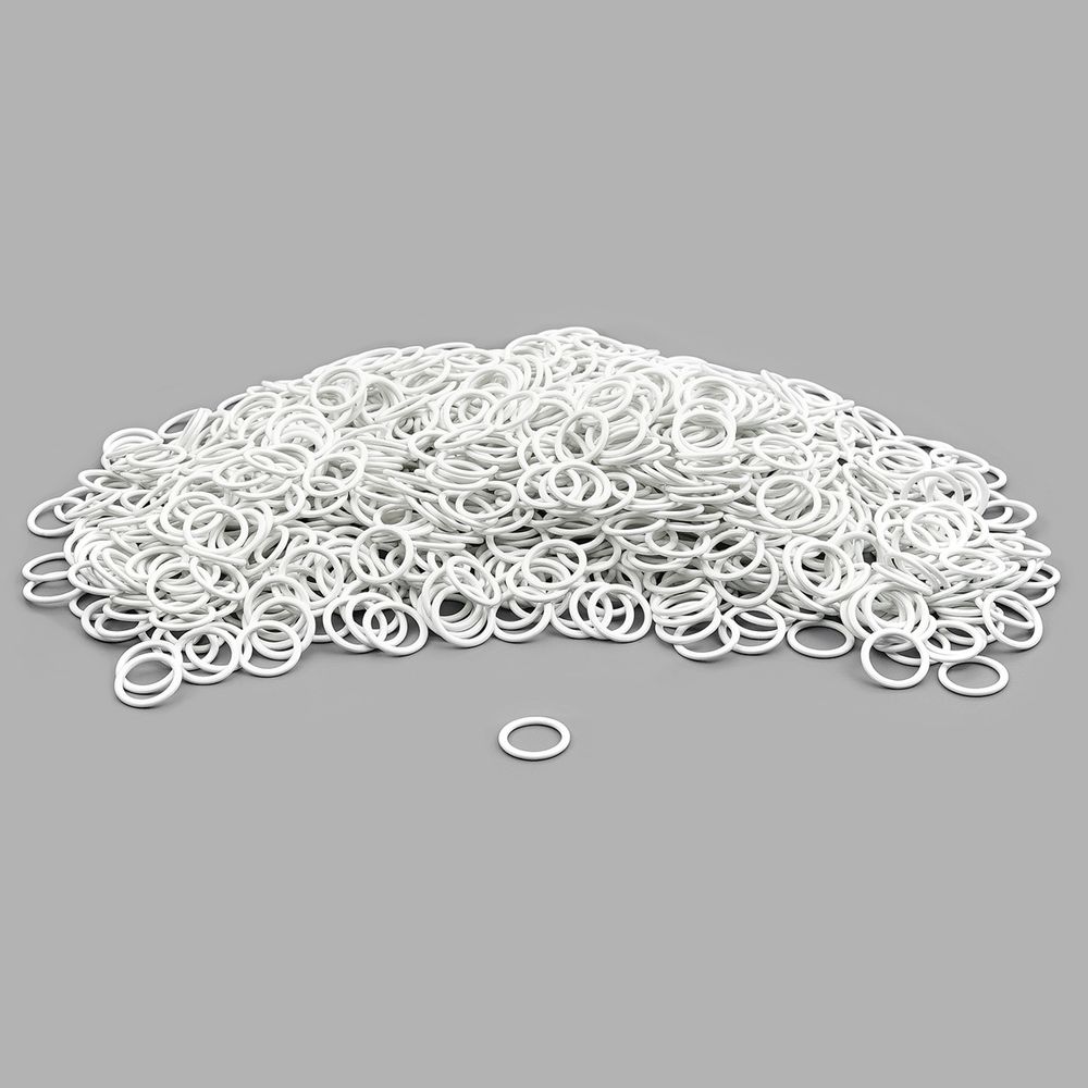 Кольца для бюстгальтера металл ⌀10.0 мм, белый, 50 шт