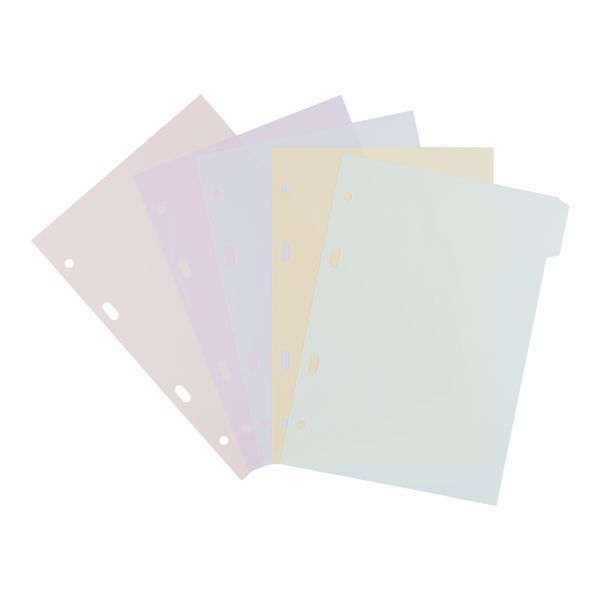 Разделитель листов пластиковый A5, 5 шт, EC270040205 диагональ, ассорти, Expert Complete EC270040205