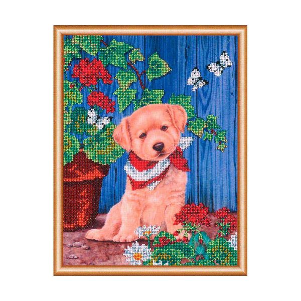 Набор для вышивания бисером Hobby&Pro, Подружись со мной, 33х25 см