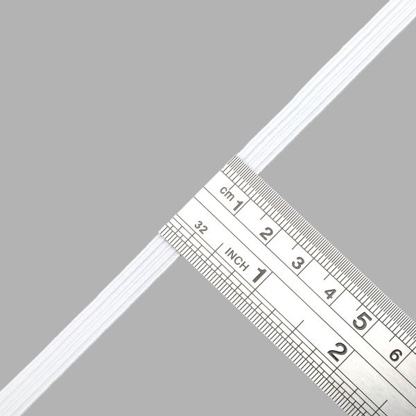 Резинка бельевая (стандартная) 8.0 мм / 100 метров, белый