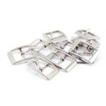 Пряжка ременная металл 18 мм (внешн. 23х32 мм), 10 шт, никель, прямоугольная, BIG