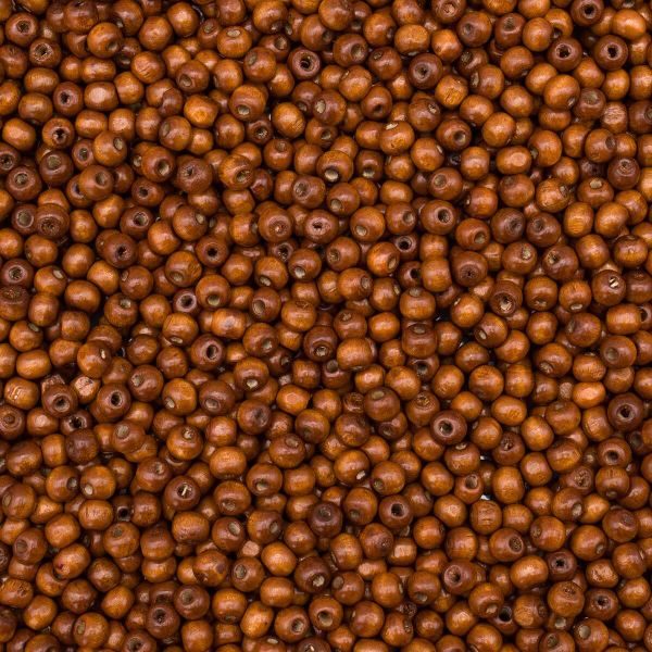 Бусины дерево ⌀8 мм, 500 г, коричневый, 7704354