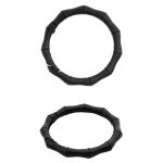 Карабин металл кольцо ⌀38 мм, декоративный, черный матовый, MB_2231, 6 шт