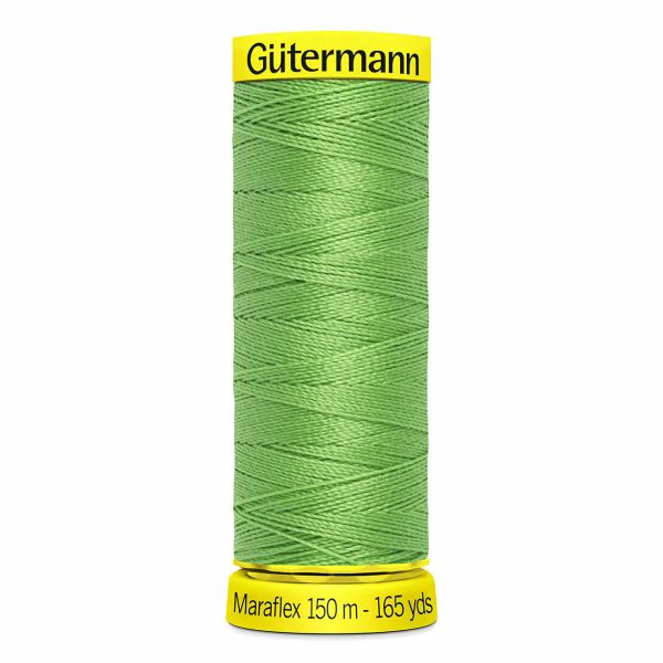 Нитки для трикотажа Gutermann Maraflex, 150м, 154 средне-салатный, 5 катушек