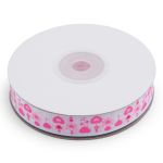 Лента репсовая (в рубчик) Гирлянда 1,5см*22.86 м (розовый)