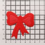 Термоаппликация Бант, 60х57мм 10 шт (красный), 12786