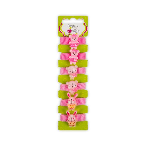 Набор резинок для волос R3012, 30 шт, №01 ассорти, Cherry Mary R3012