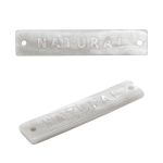 Украшение пришивное 30х6 мм, пластик, светло-серый, СВ_Т-21, 36 шт