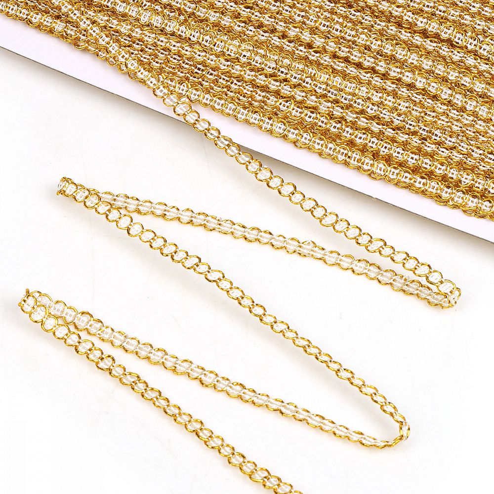 Тесьма отделочная 5 мм, 919 цв.золото уп.45.7м