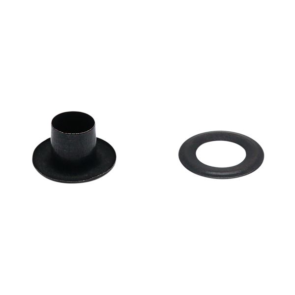 Люверсы металл ⌀_4.87 мм (внутр.), h5.66 мм (внутр.), вн. ⌀9.9 мм (внутр.), №3, сталь, оксид, 100 шт, New Star