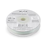 Лента капроновая (органза) 10.0 мм / 22.8±1 метра, 121 св.св.салатовый, Blitz OR-10