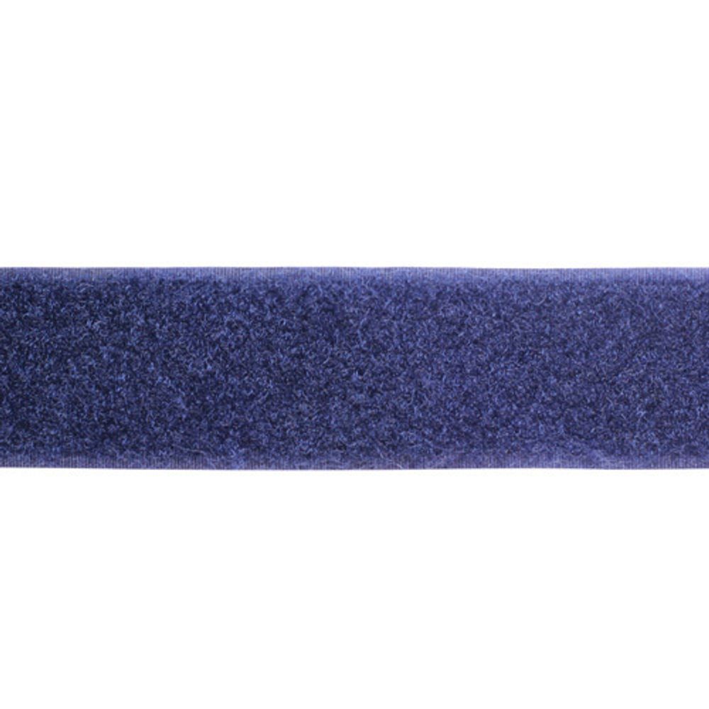 Лента контактная липучка (велкро) пришивная 38 мм / 25 метров, 57 т.синий, ПЕТЛЯ, качество "A"