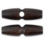 Пуговицы деревянные 40 мм, 24 шт, дерево, №304 т.коричневый, Blitz DRN 0121