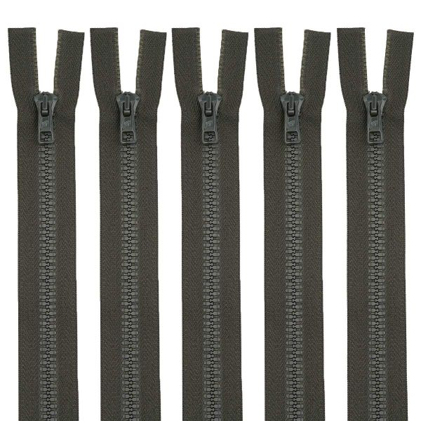 Молния трактор Arta Т6 (6 мм) 2 зам., разъем., 85 см, цв. 175 т.хаки, уп.5 шт