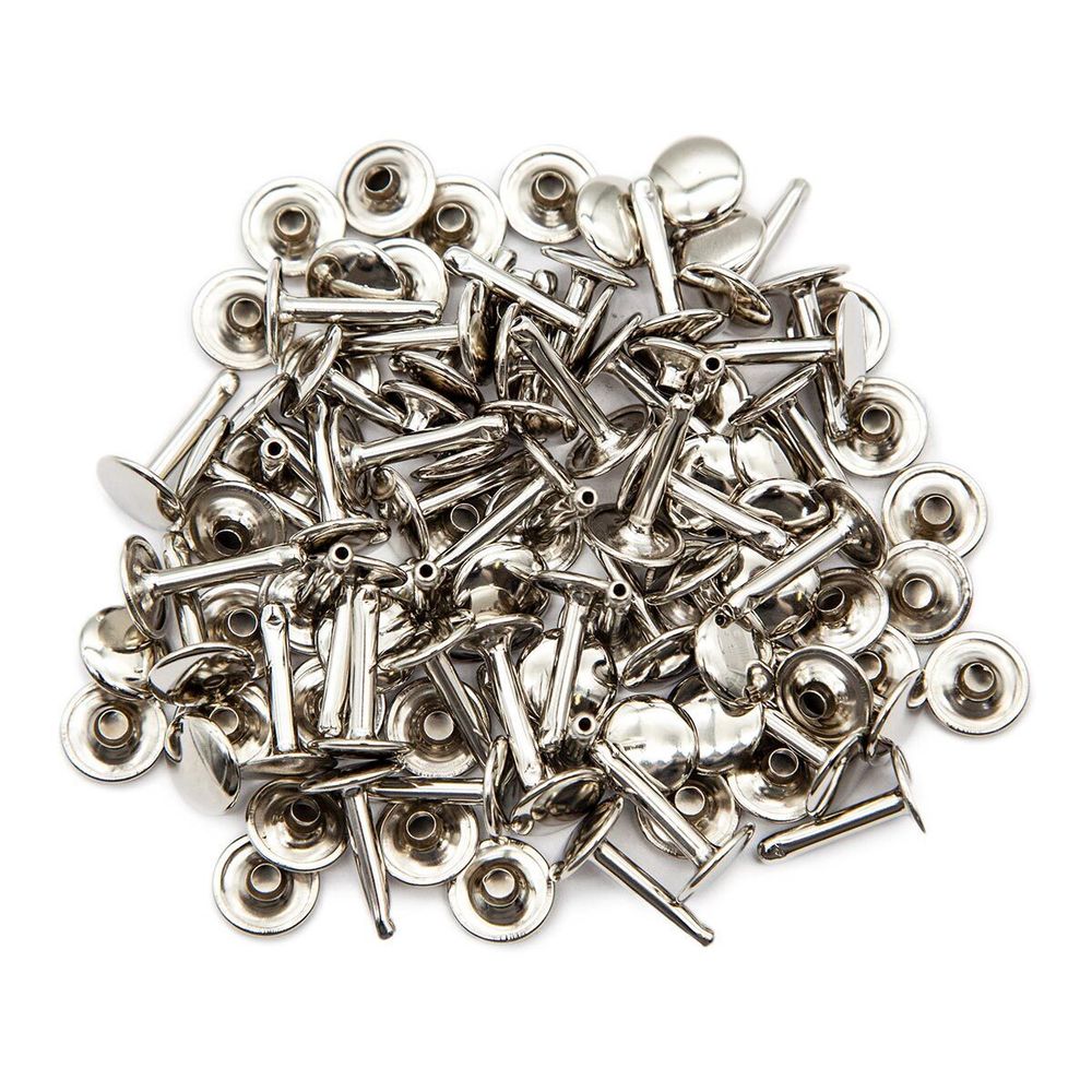 Хольнитены сумочные ⌀12 мм, h=20 мм, никель, двухсторонний, BIG, 50 шт