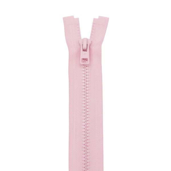 Молния трактор Arta Т6 (6 мм) 1 зам., разъем., 40 см, (2076), A811 св. розовый, НОВЫЙ МАТОВЫЙ ЗАМОК, уп.5 штук