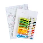 Набор для вышивания нитками МП Студия (Жар-птица), На цветущем лугу, 18х15 см