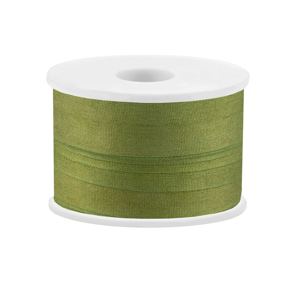 Лента (тесьма) шелковая 13.0 мм / 45.5±0.5 метров, №212 св. зеленый, Gamma SR-13