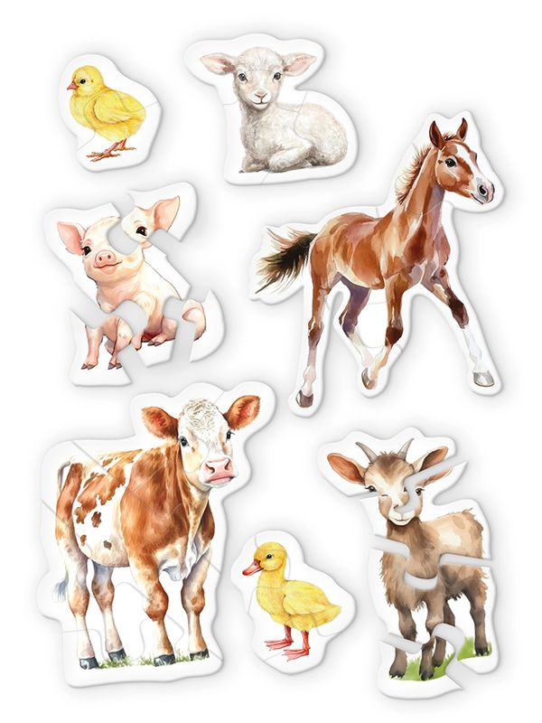 Пазлы для малышей Малыши с фермы 25 элемент, Фрея PZL-BК-009