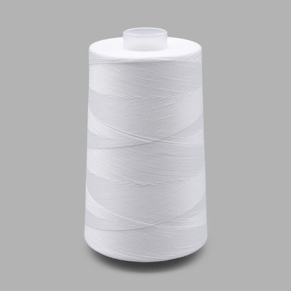 Нитки армированные силиконосодержащие Невка 100, 5000 м, 5 кат., белые