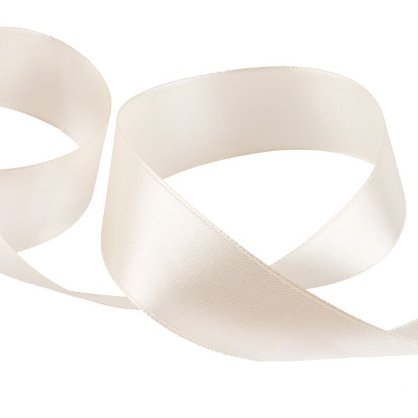 Лента атласная 1-сторонняя 25.0 мм / 33±2 метра, №075/2 кремово-персиковый, Gamma
