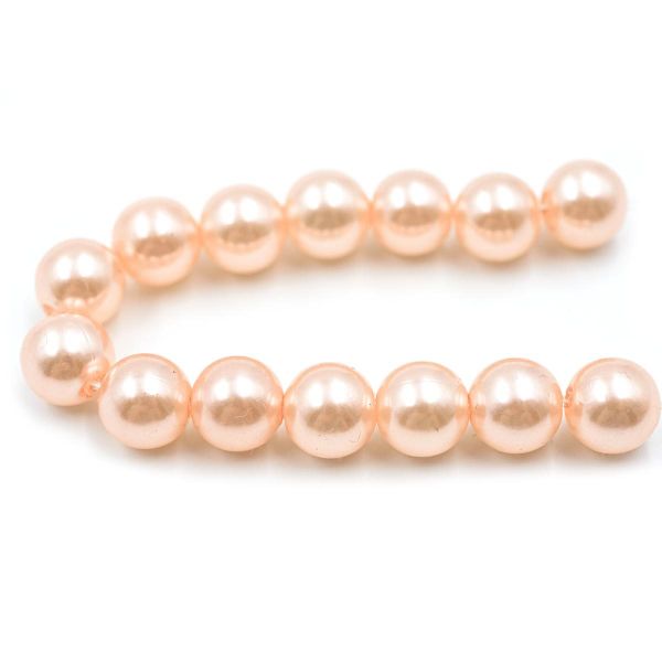 Бусины пластик (жемчуг) ⌀10 мм, 25 г, Astra&Craft, 006 NL розовый