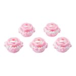 Бусины акриловые лэмпворк 16х20 мм, 5 шт, Astra&Craft (розовый), 1AL155