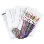 Набор для вышивания нитками Panna, Золотая серия. Букет с пионами, 34.5х32 см