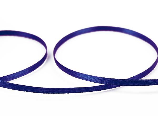 Лента атласная 2-сторонняя 3.0 мм / 91.4±2 метра, 094 синий, Gamma AL-3P