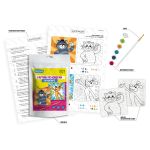 Картина по номерам Фрея, Союзмультфильм. Кот Матроскин и Шарик, на магните, 9х9 см