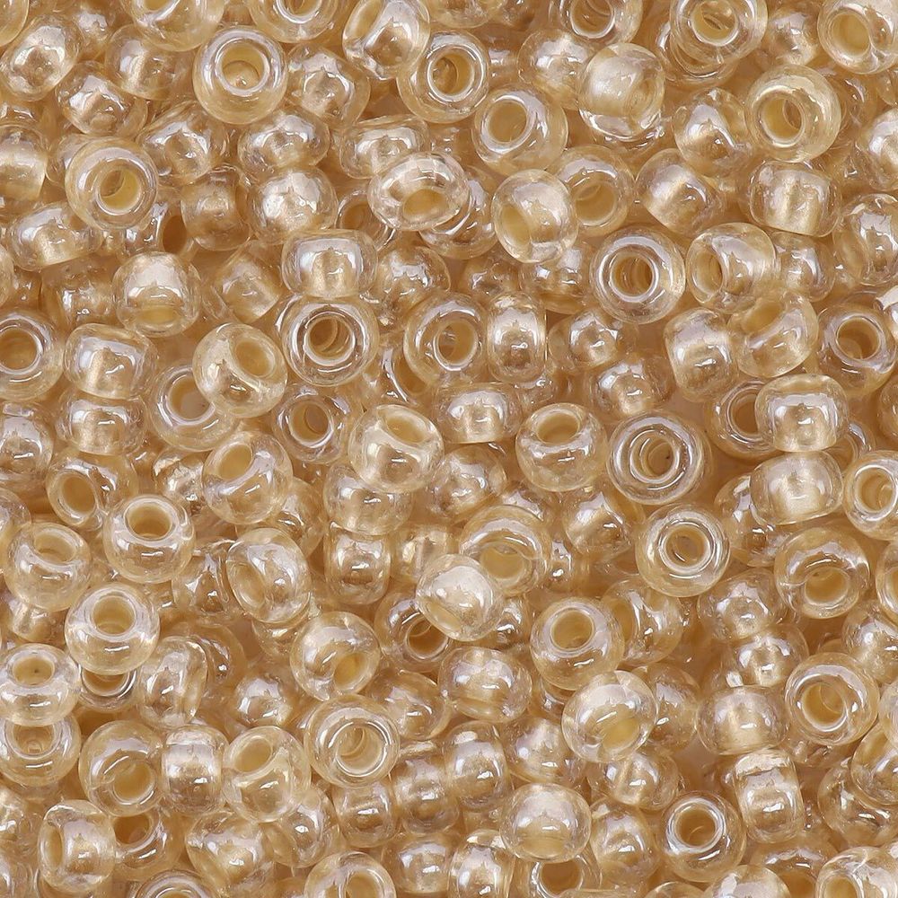 Бисер Preciosa прозрачный с перламутр. цвет.центром, круг.отв., 100 г (5х20 г), (382PC)331-19001/10/0