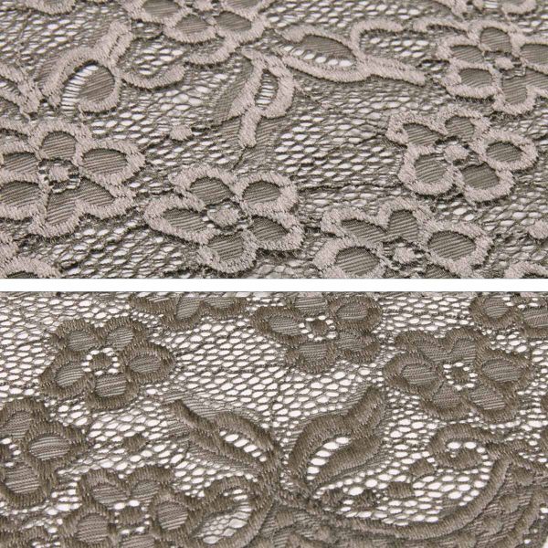 Кружево бельевое эластичное 400 мм / 13.72 м, цв. C072 шиншилла