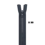 Молния трактор Arta Т6 (6 мм) 1 зам., разъем., 85 см, (2076), A156 т.серый, НОВЫЙ МАТОВЫЙ ЗАМОК, уп.50 штук