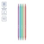 Спицы чулочные металл ⌀5.0 мм, 15 см, цветные, Gamma CKN5