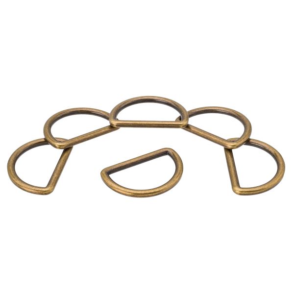 Полукольцо литое металл 25мм (32х21мм), ОВ Бронза, MB2328, 6 шт