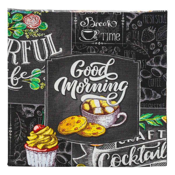 Ткань для рукоделия вафельное полотно набивное арт 149 рис 30205 вид 1 Грифель, 50х150см, Astra&Craft