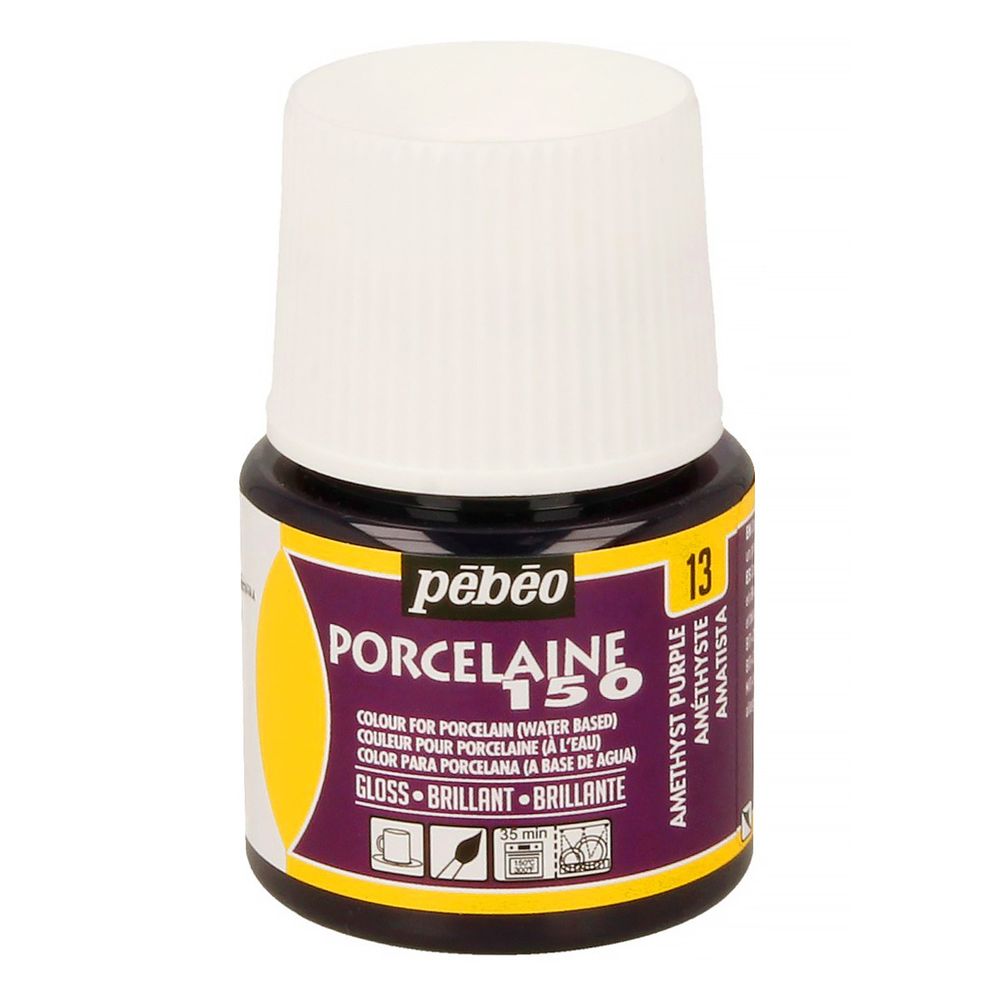 Краска по фарфору и керамике (под обжиг) глянцевая Porcelaine 150 45 мл, 024-013 аметист, Pebeo Краска по фарфору и керамике (под обжиг) глянцевая Porcelaine 150 45 мл, 024-013 аметист, Pebeo