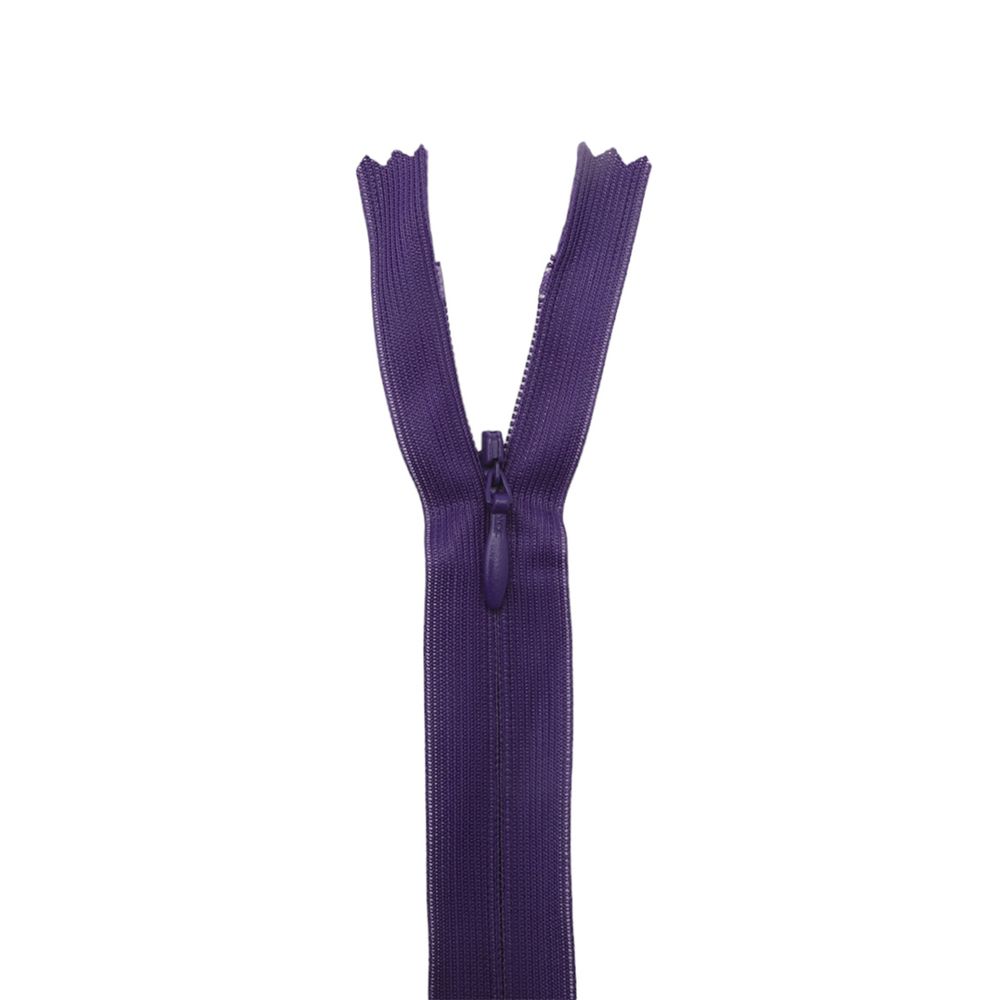Молния потайная (скрытая) Т3 (3 мм) 1 зам., н/раз., 20 см, фиолетовый, 31226 / 20, 10 шт