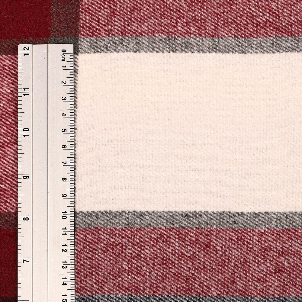 Фланель рубашечная 260 г/м², 150 см / 1 метр, TBY.Fl.P41.1, цв.41 красный