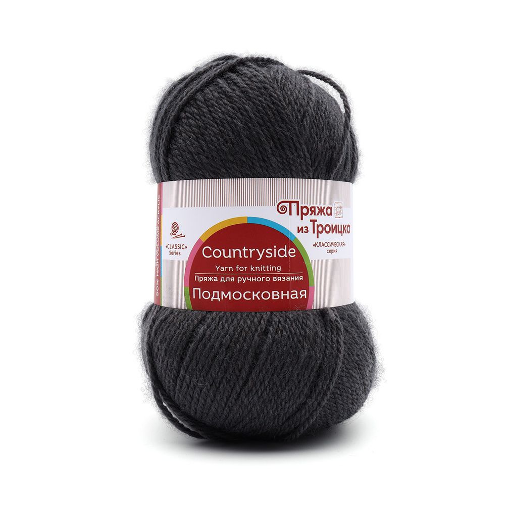 Пряжа Троицкая Подмосковная / уп.10 мот. по 100 г, 250 м, 393 светлый маренго