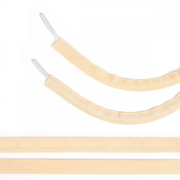 Лента тоннельная (чехол для косточек) 10.0 мм / 50 метров, ТBY-63107 цв. L126 бежевый