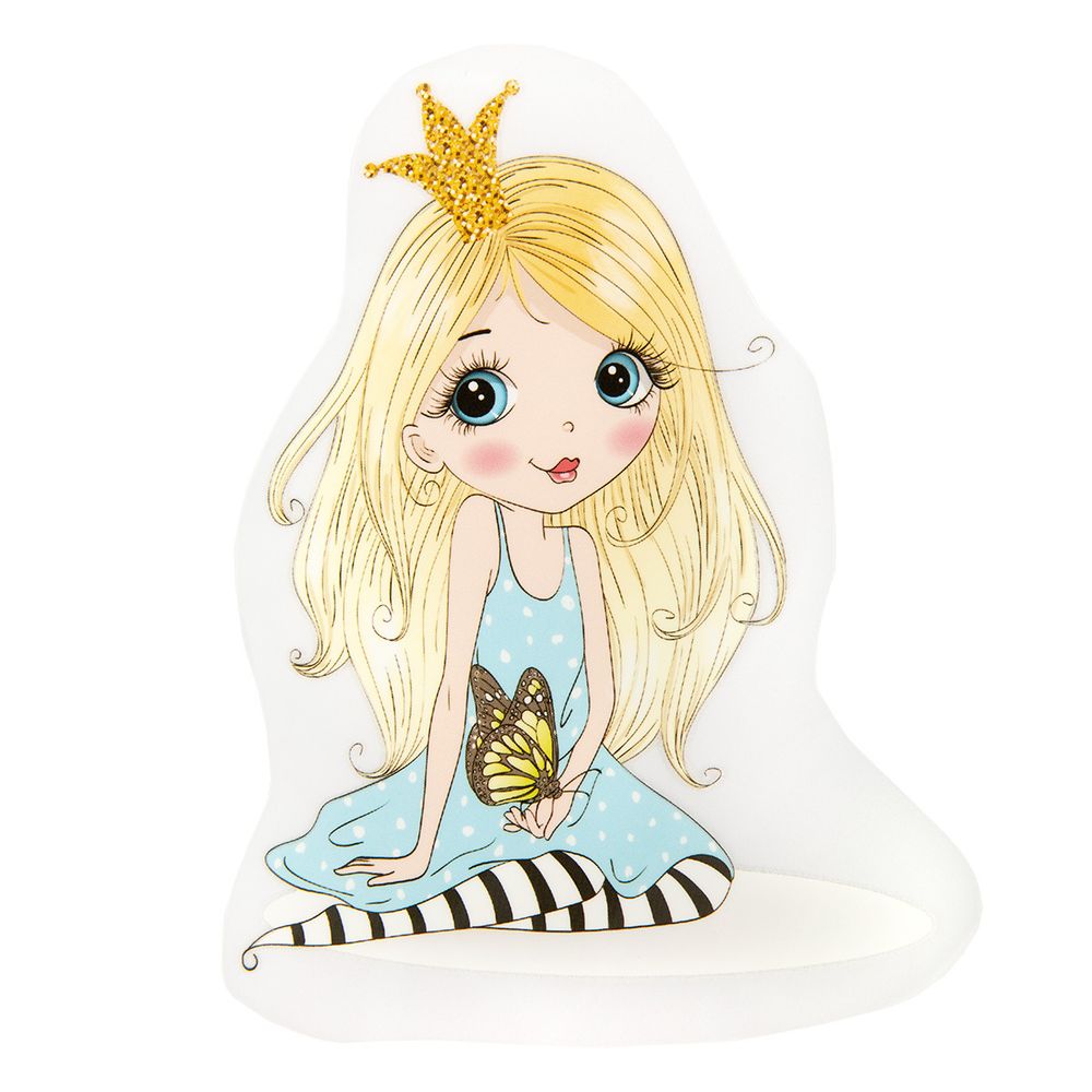 Термотрансфер M №01, 1 шт, M-020 девочка с бабочкой 13х9 см, Gamma "M" №01