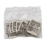 Пряжка ременная металл 24 мм. сер, 10 шт, BIG