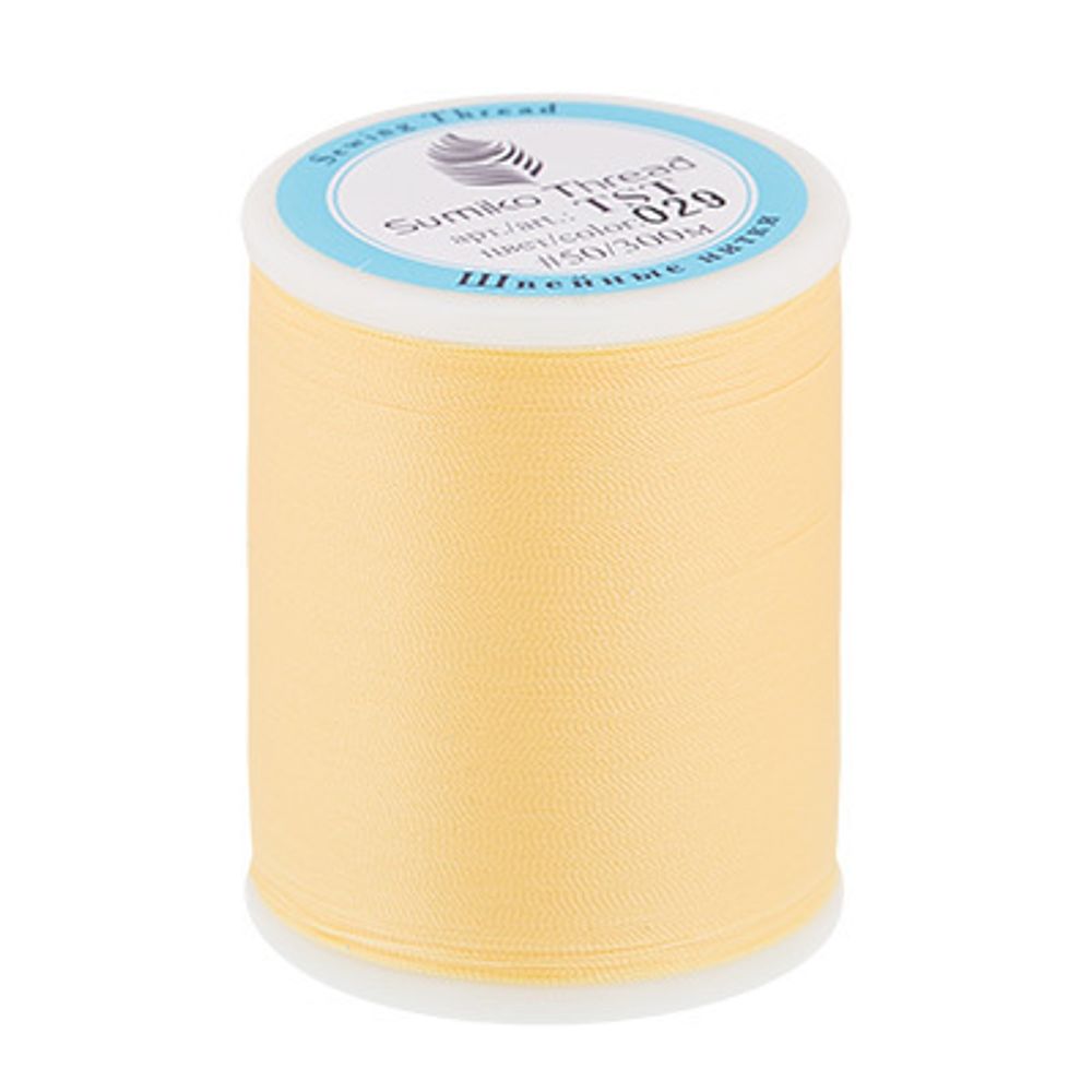 Нитки для трикотажных тканей SumikoThread 300 м, (328 ярд), 029 бл.желтый
